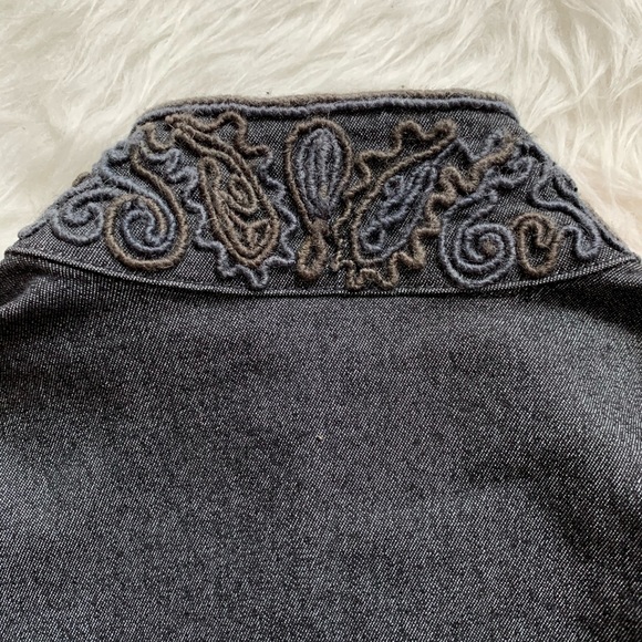 Tristan & Iseut Denim multi black jacket size XS - Picture 4 of 9